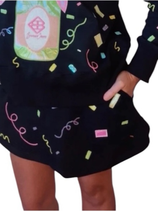 Brianna Cannon Pants - New Brianna Cannon Black Colorful Celebration Skirt/Skort Large $110